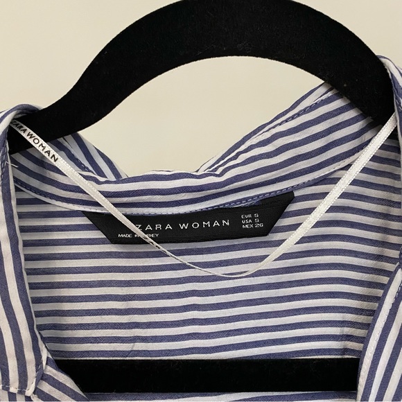 [SOLD] ZARA striped button up (S) - Picture 3 of 3